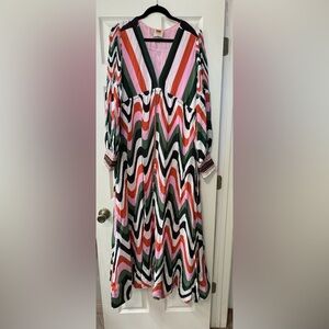Farm Rio colorful Zigzag Patterned Dress